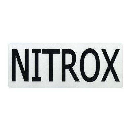 Sticker EAN-NITROX reflective 12x8,5cm Sticker EAN-NITROX reflective 12x8,5cm