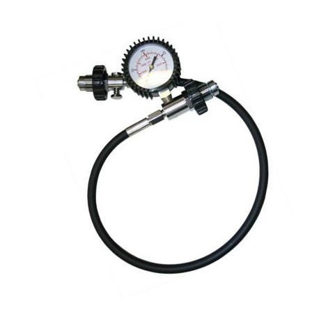 Lyre de transfer DIN 300b avec manomètre et purge- 100 cm Lyre de transfer DIN 300b avec manomètre et purge- 100 cm